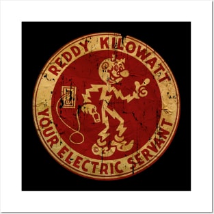 VINTAGE STYLE REDDY KILOWATT YOUR ELECTRIC SERVANT Posters and Art